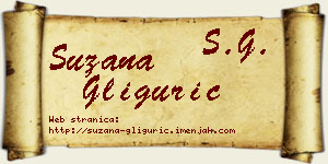 Suzana Gligurić vizit kartica